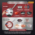 nuFLAME 4-Zone Commercial Flat Induction Cooktop - 3.5kW